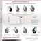 Service Caster 4 Inch Rubber on Steel Caster Set with 2 Brakes/Swivel Lock 2 Rigid SCC SCC-30CS420-RSB-TLB-BSL-2-R-2 - alternate 4